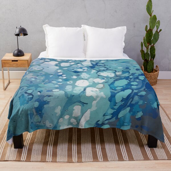 Item preview, Ice Cold Blues and Grays, Dirty Pour Acrylic Organic Pattern - WelshDesignsRB001 designed and sold by welshdesigns.
