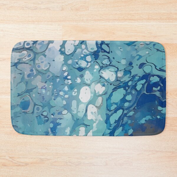Item preview, Ice Cold Blues and Grays, Dirty Pour Acrylic Organic Pattern - WelshDesignsRB001 designed and sold by welshdesigns.