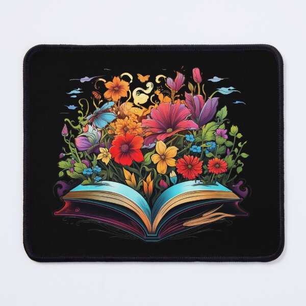 Item preview, Open Book with Wild Flowers Book Aesthetic designed and sold by ArtFromBeyond.