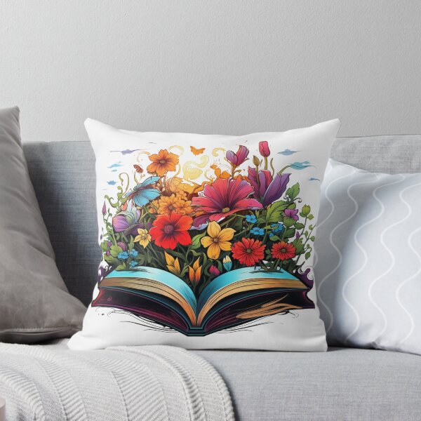 Item preview, Libro abierto con flores silvestres Libro estético designed and sold by ArtFromBeyond.