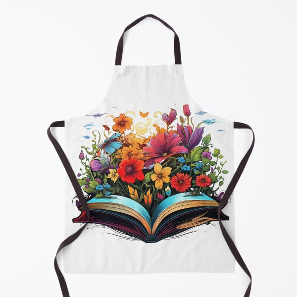Item preview, Open Book with Wild Flowers Book Aesthetic designed and sold by ArtFromBeyond.