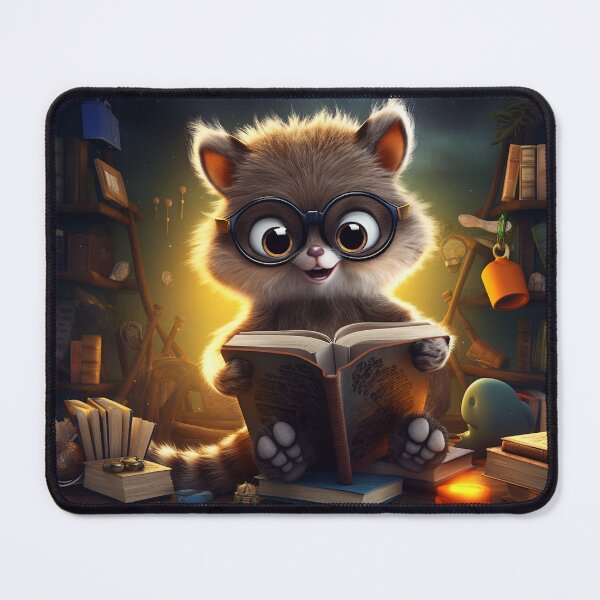 Item preview, Raccoon Critter Book Worm designed and sold by WRabbitCreation.