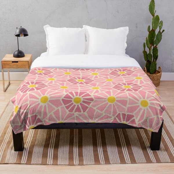 Item preview, Tessellated Flowers Pattern - Pink Tiles (macro) designed and sold by anisgott.