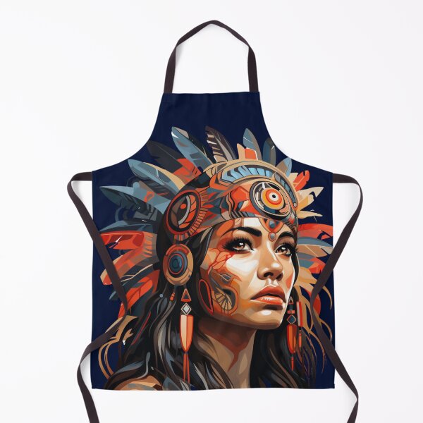 Item preview, Beautiful Native American Woman designed and sold by StudioRedKoala.