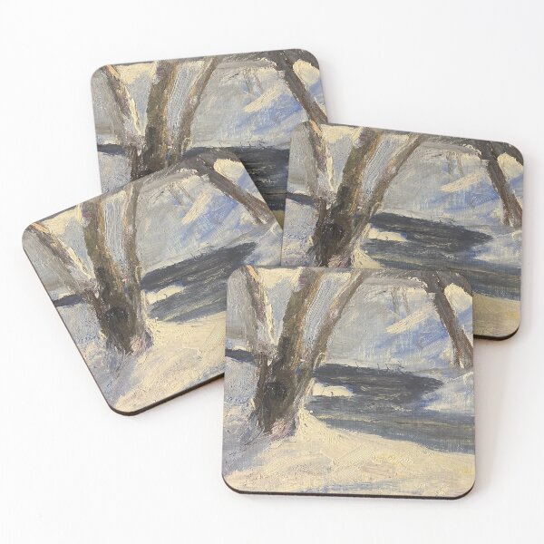 Item preview, Snow Meadow Oil on Canvas Painting designed and sold by GalleryDigitals.