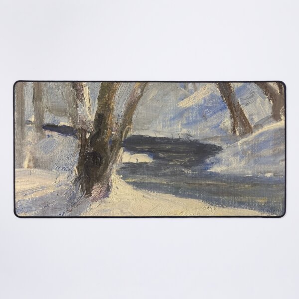 Item preview, Snow Meadow Oil on Canvas Painting designed and sold by GalleryDigitals.
