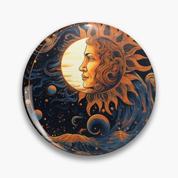 Item preview, Celestial Sun and Moon designed and sold by Chmielayka.