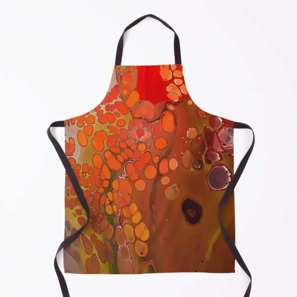 Item preview, Orange, Red and Yellow Cells of a Dirty Pour Acrylic Organic Pattern - WelshDesignsRB001 designed and sold by welshdesigns.