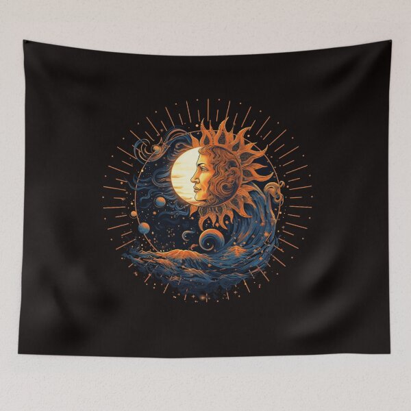 Item preview, Celestial Sun and Moon designed and sold by Chmielayka.