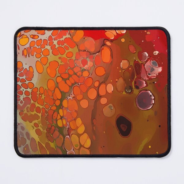 Item preview, Orange, Red and Yellow Cells of a Dirty Pour Acrylic Organic Pattern - WelshDesignsRB001 designed and sold by welshdesigns.