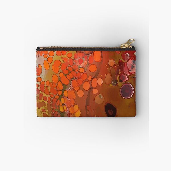 Item preview, Orange, Red and Yellow Cells of a Dirty Pour Acrylic Organic Pattern - WelshDesignsRB001 designed and sold by welshdesigns.