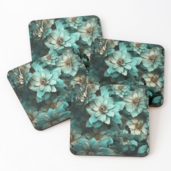 Item preview, Cyan flower texture v3 designed and sold by KostasCreations.
