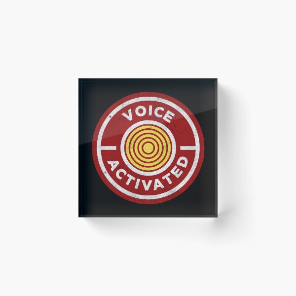 Item preview, VOICE ACTIVATED - Red Yellow & White STICKER STYLE designed and sold by tinytiger77.