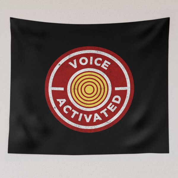 Item preview, VOICE ACTIVATED - Red Yellow & White STICKER STYLE designed and sold by tinytiger77.
