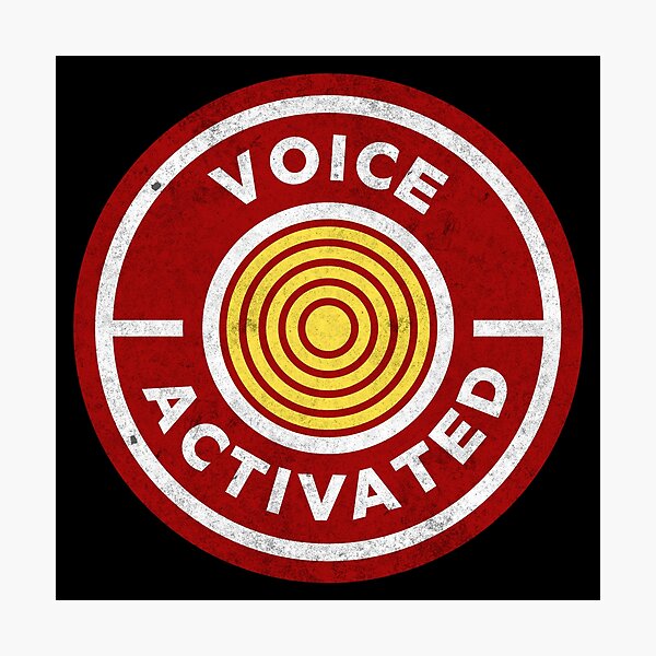 Item preview, VOICE ACTIVATED - Red Yellow & White STICKER STYLE designed and sold by tinytiger77.