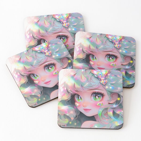 Item preview, Beautiful Little Anime Girl and Sparkling Gems designed and sold by bubblegoth.