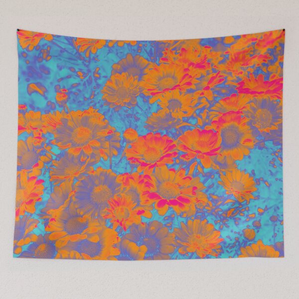 Item preview, Trippy Hippiness Psychedelic Aesthetic Flowers designed and sold by Trish Dish.