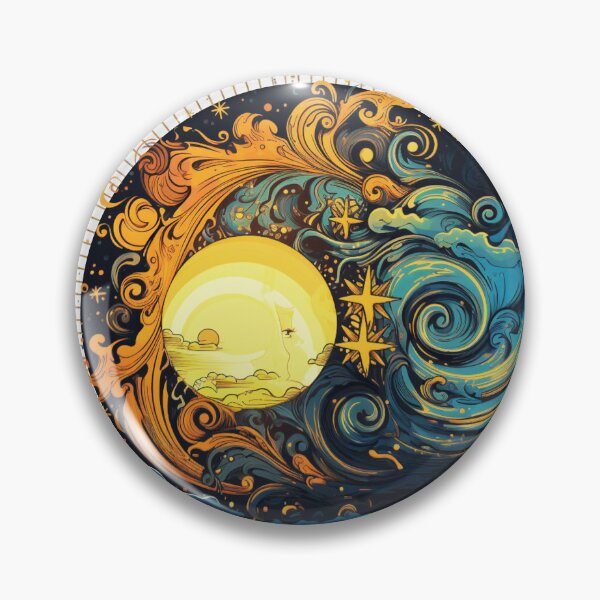 Item preview, Celestial Sun and Moon designed and sold by Chmielayka.