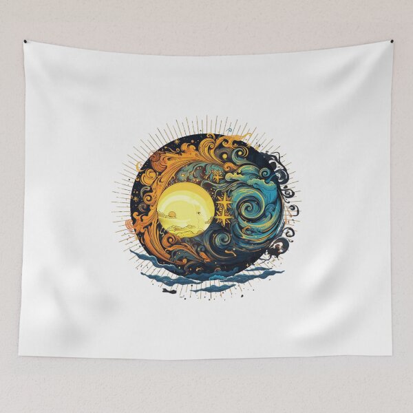 Item preview, Celestial Sun and Moon designed and sold by Chmielayka.