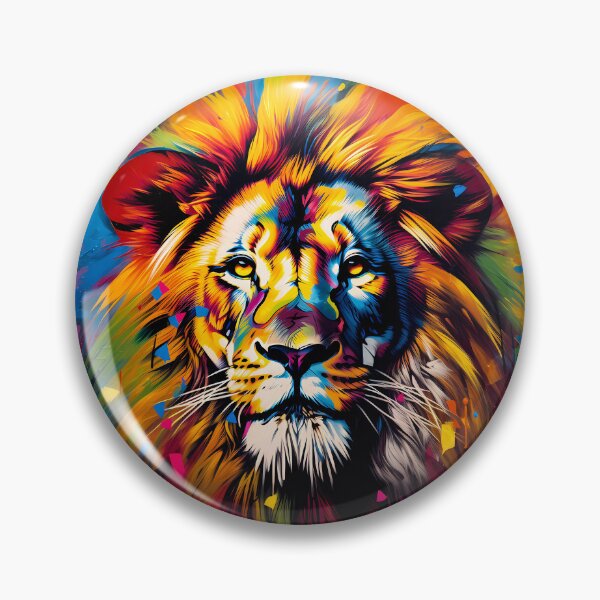 Item preview, Powerful Presence: Vibrant Lion Head designed and sold by unknownTraveler.