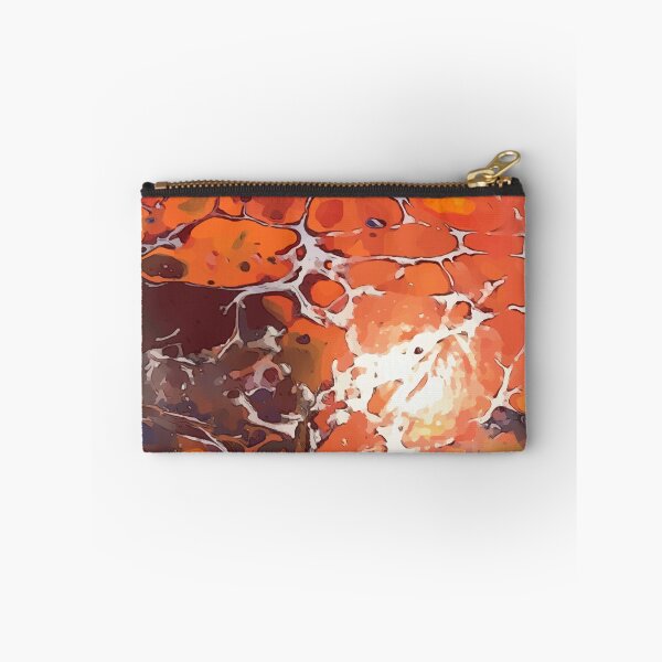 Item preview, Orange and Blood Red, Dirty Pour Acrylic Organic Pattern - WelshDesignsRB001 designed and sold by welshdesigns.