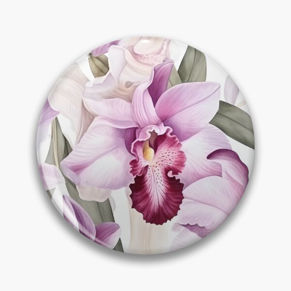 Artikelvorschau, Aquarell-Orchideenmuster 3 entworfen und verkauft von DigitalPatternx.