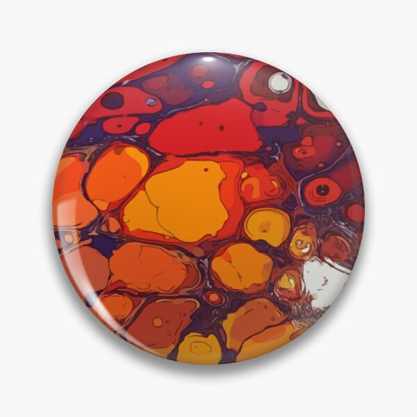 Item preview, Bright Orange, Purple and Red, Dirty Pour Acrylic Organic Pattern - WelshDesignsRB001 designed and sold by welshdesigns.