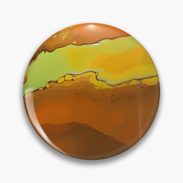 Item preview, Orange and Green River Looking Dirty Pour Acrylic Organic Pattern - WelshDesignsRB001 designed and sold by welshdesigns.
