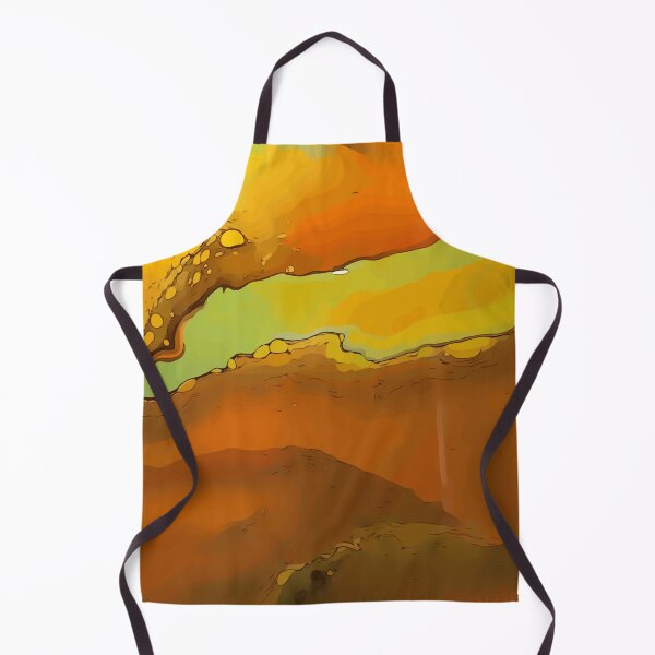 Item preview, Orange and Green River Looking Dirty Pour Acrylic Organic Pattern - WelshDesignsRB001 designed and sold by welshdesigns.