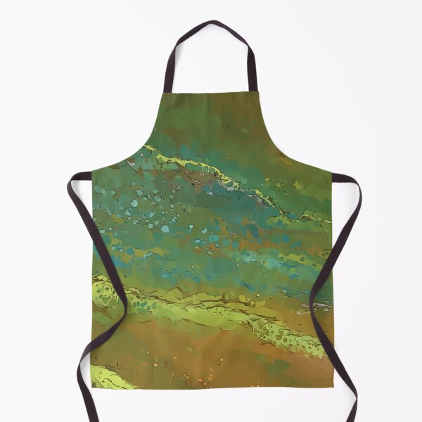 Item preview, Muddy Green and Brown or Yellow Dirty Pour Acrylic Organic Pattern - WelshDesignsRB001 designed and sold by welshdesigns.