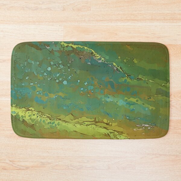 Item preview, Muddy Green and Brown or Yellow Dirty Pour Acrylic Organic Pattern - WelshDesignsRB001 designed and sold by welshdesigns.