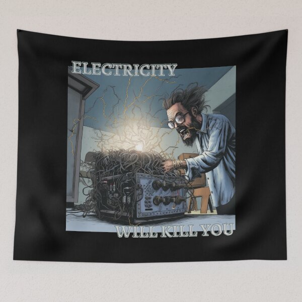 Item preview, La electricidad te matará REGALO para electricista designed and sold by Lab4YourStyle.