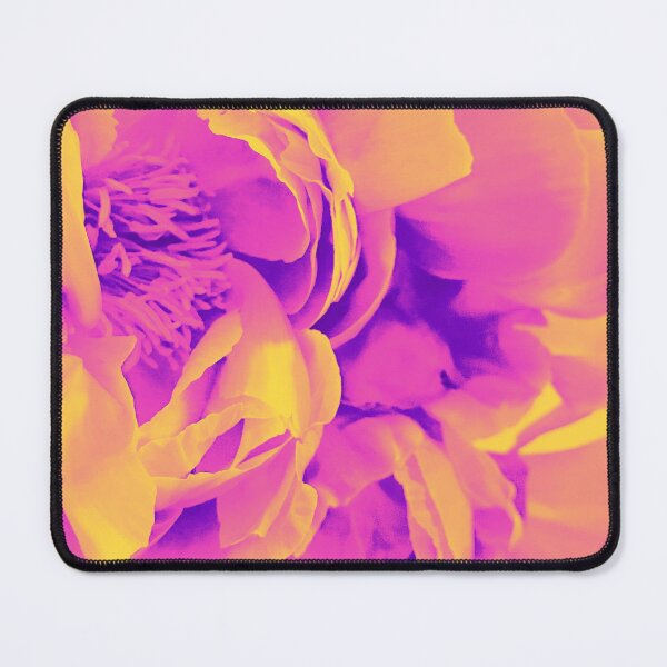 Item preview, Duotone Psychedelic Aesthetic Flowers in Purple and Yellow designed and sold by Trish Dish.