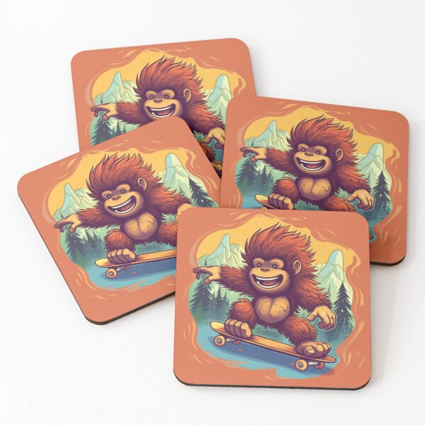 Item preview, Skateboarding Bigfoot designed and sold by AdvancedApe.