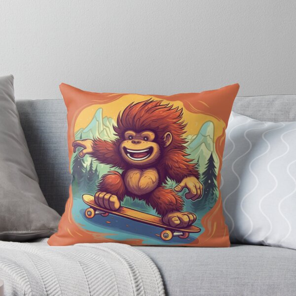 Item preview, Skateboarding Bigfoot designed and sold by AdvancedApe.