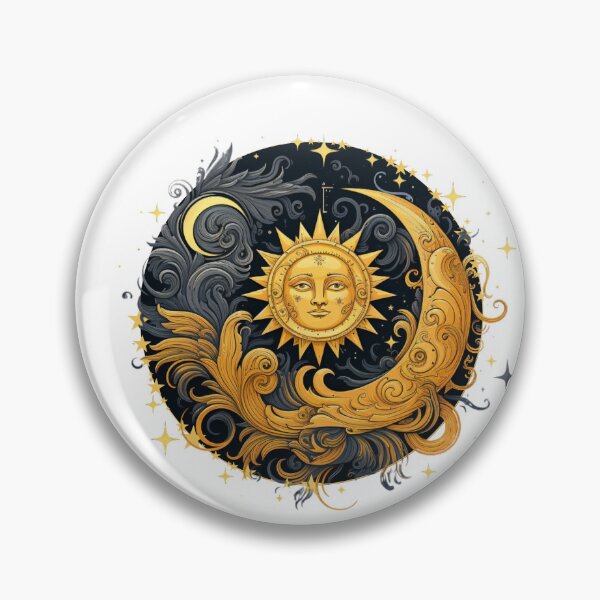 Item preview, Celestial Sun and Moon designed and sold by Chmielayka.