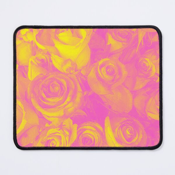 Item preview, Duotone Psychedelic Aesthetic Roses in Yellow and Pink designed and sold by Trish Dish.