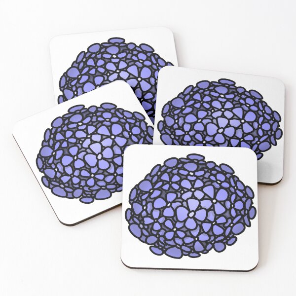 Item preview, Hydrangea flower cartoon sticker designed and sold by AmyJStickers.
