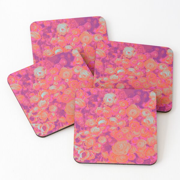 Item preview, Color Trip Boho Soul Flowers in Orange, Hot Pink and Purple designed and sold by Trish Dish.