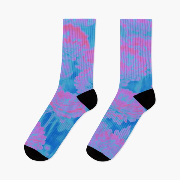 Item preview, Hippiness Flowers in Hot Pink and Blue designed and sold by Trish Dish.
