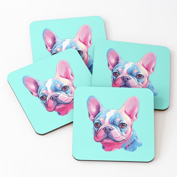 Item preview, French bulldog pink and blue. designed and sold by Dream-Way.