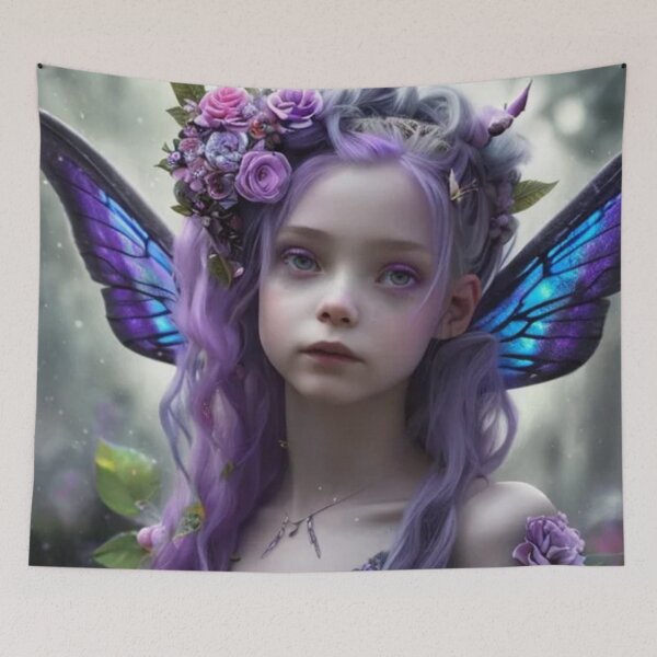 Item preview, Wary Tales Purple Blue Butterfly Fairy designed and sold by WaryTales.