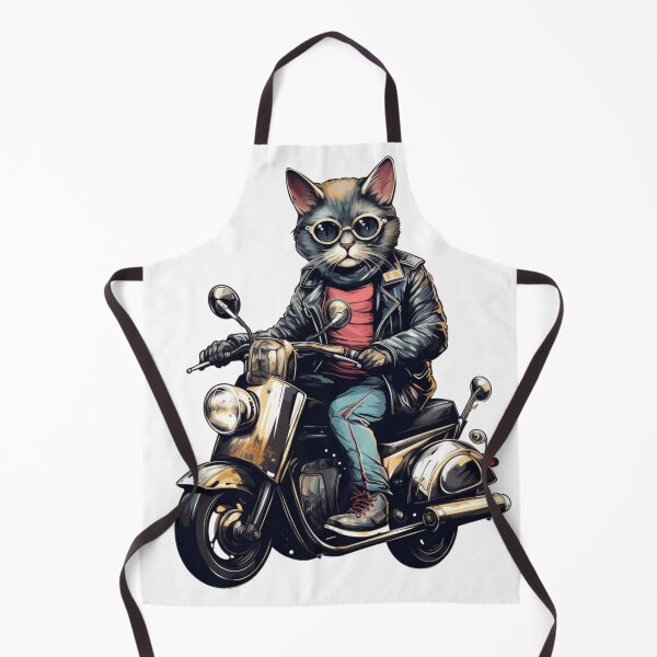 Item preview, Cool Cat on a Moped | Fun and Furry Adventures designed and sold by UmutK.