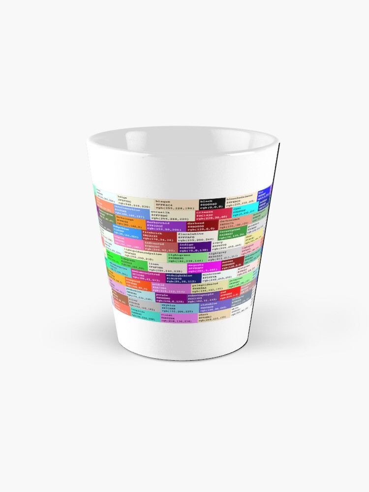 Thumbnail 2 of 4, Coffee Mug, CSS Color Codes Study Mug designed and sold by ApplicVision.