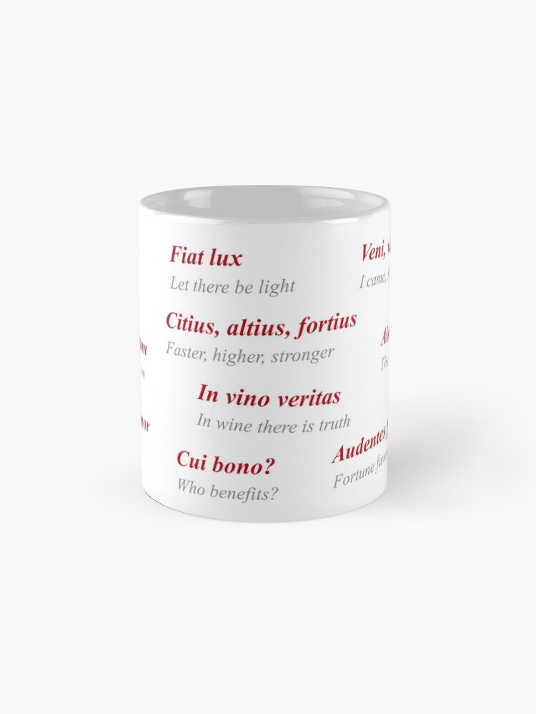 Thumbnail 4 of 6, Coffee Mug, Latin Phrases Study Mug designed and sold by ApplicVision.