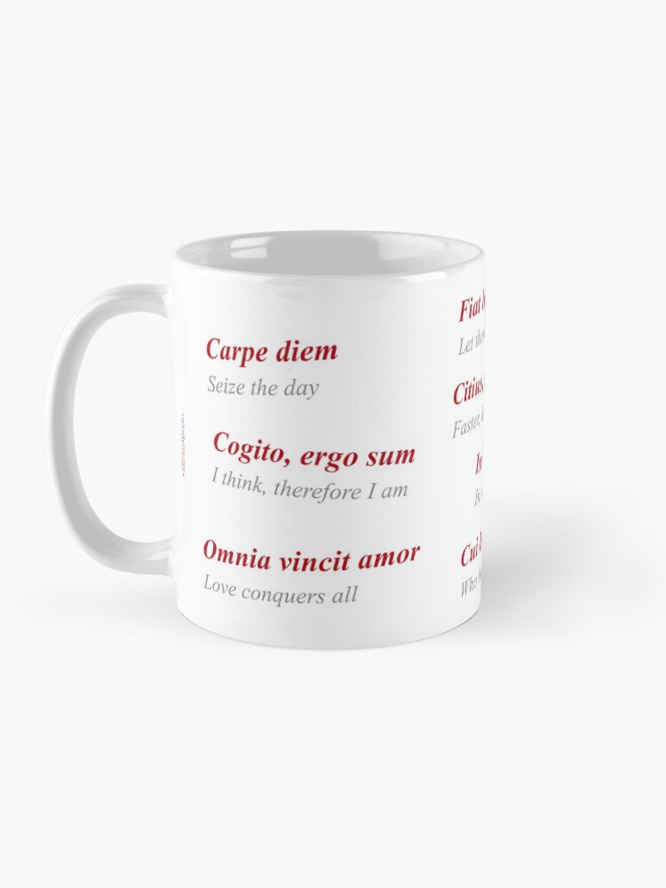 Thumbnail 3 of 6, Coffee Mug, Latin Phrases Study Mug designed and sold by ApplicVision.