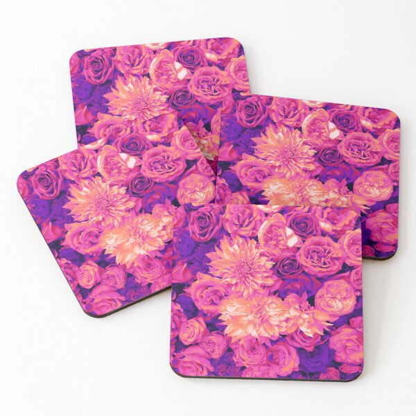 Item preview, Psychedelic Aesthetic Flowers in Hot Pink, Orange, and Purple designed and sold by Trish Dish.