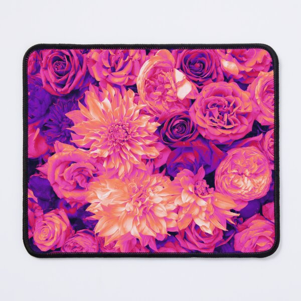 Item preview, Psychedelic Aesthetic Flowers in Hot Pink, Orange, and Purple designed and sold by Trish Dish.