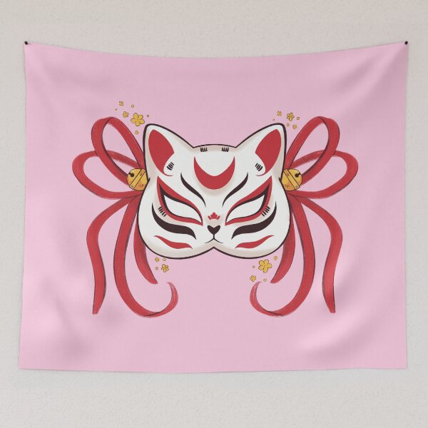 Item preview, Kawaii Kitsune Mask designed and sold by krissalkov.