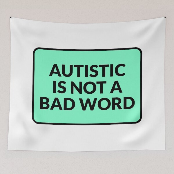Item preview, Autistic Is Not A Bad Word - embrace neurodiversity designed and sold by Inspirationmotivation.
